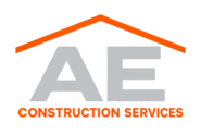 ae construction logo light gray